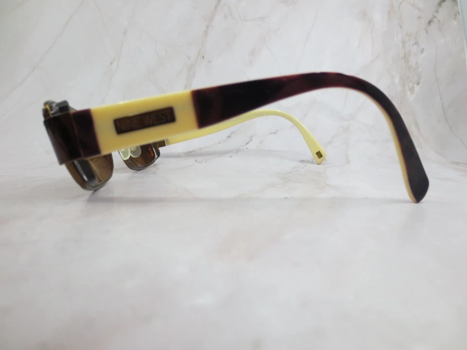 Gafas de sol Nine West marco L6E 02 para hombre lentes marrones metal borde completo 56-16-135 Foto 3 de 4