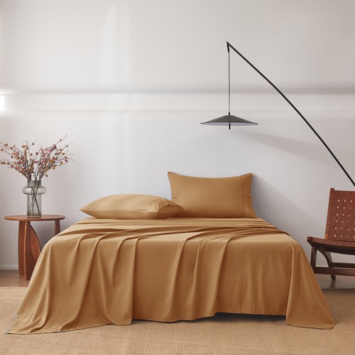 2200TC 4PCS Bed Sheet Set Single/KS/Double/Queen/King Flat Fitted Pillowcases - Picture 32 of 36