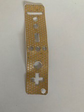 Décoration Sticker Autocollant Pour Manette Wii Jaune Et Argent Neuf