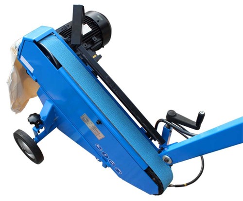 Lijadora de cinturón industrial portátil de 3" lijado de 3 fases ruedas 220 V - Imagen 5 de 17