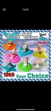 Vintage 1989 Wendy's Kids Meal Toy The Jetsons Space Cars Lot of 6 Figures