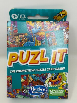 Puzl It Game Competitive Puzzle Kids Card Game / Hasbro Gaming