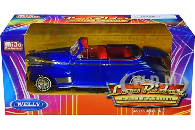 1941 CHEVROLET SPECIAL DELUXE CONVERTIBLE BLUE LOW RIDER 1/24