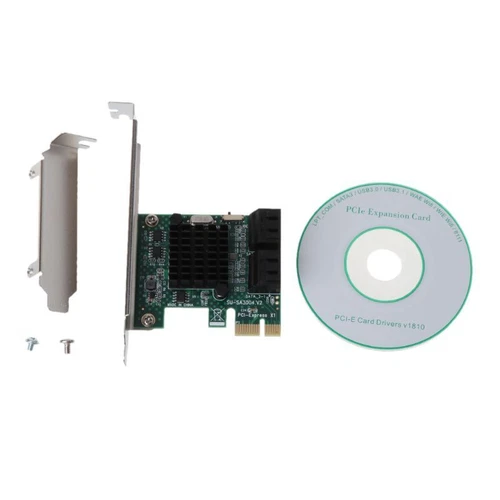 PCI-E PCI Express 1x To 4-Port 3.0 III 6G Converter Controller Card Adapter