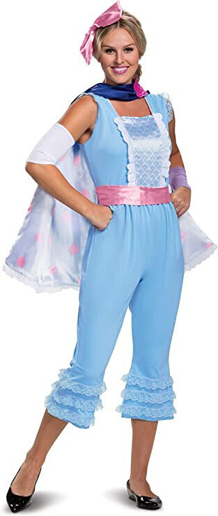Disguise womens Bo Peep New Look Deluxe Adult Sized Costumes, Blue, XL 18-20 US