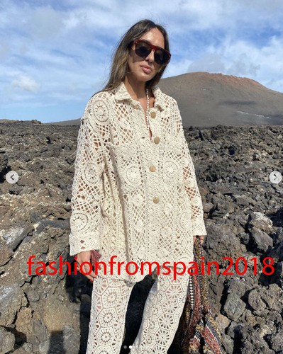 ZARA NEW WOMAN CROCHET JACKET ECRU XS-XL 8741/044 | eBay
