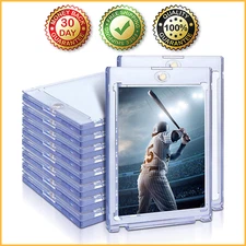 TRADING CARDS MAGNETIC HOLDER Sports 35PT Baseball Card Protectors Magnet 12 PCS