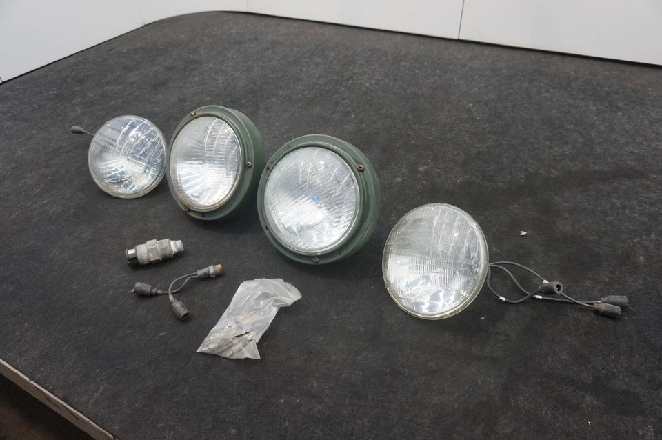 Juego de 4 faros delanteros OEM AM General Hummer Humvee H1 M998 1992 Foto 3 de 4