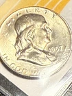 1957-D Franklin Half Dollar Select BU