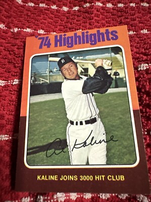 1975 Topps AL KALINE ('74 Highlights) #4    [NrMt]