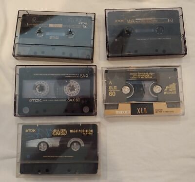 TDK Cassette Tapes - Lot of Five - Metal and Chrome | eBay