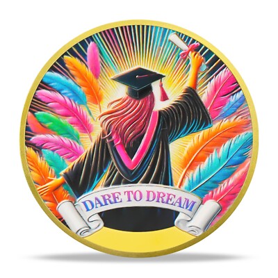 Dare to Dream Graduation Coins - Class of 2025 Gifts- Motivational Student Gifts