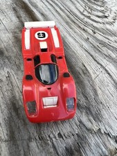 Vintage T jet AFX Ferrari 512m 9 Slot Car, red , 1974, head lights