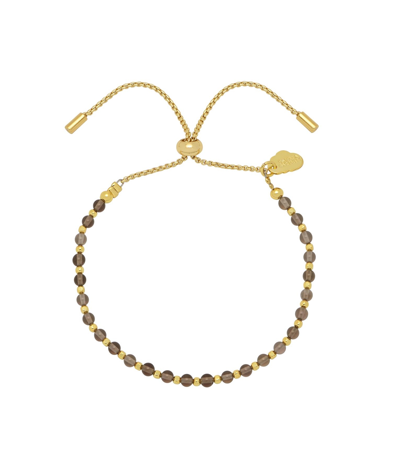 Amelia Gemstone Bracelet - Smokey Quartz & Gold Plated - Estella Bartlett