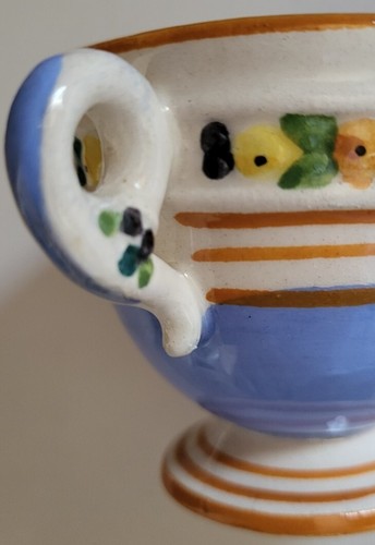 Vintage Set of 6 Della Robbia-Style Italian Demitasse Cups and Saucers. - Picture 9 of 12