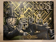 GOOSE | NYE 12-30 &31-2024 Moody Theater  Austin TX | GOLD FOIL POSTER