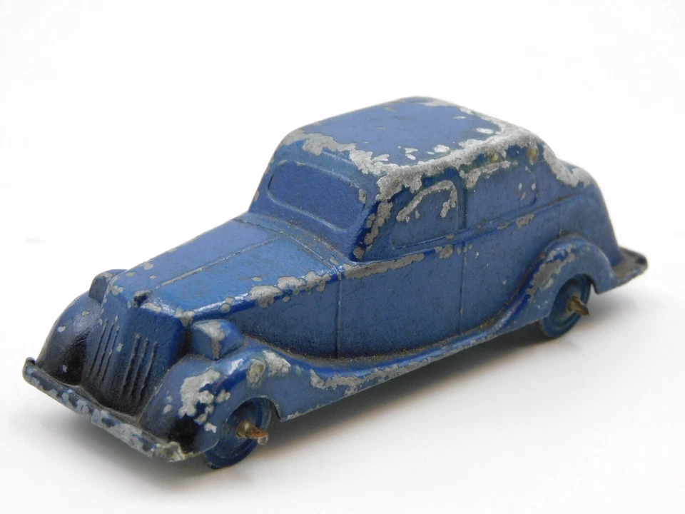 Welsotoys Wolseley 1948 vintage England die cast saloon toy car 9cm Timpo Dinky - Immagine 3 di 4