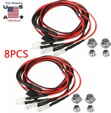 8PCS LED Light Kit for 1/8 1/10 HSP Redcat RC Car Truck SUV Red and White