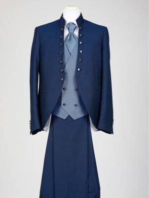 HERREN KLEID KOREANISCHES BRAUT SIGNIERT FUSTENBERG HELLBLAU KLEID ZEREMONIE WEDDING