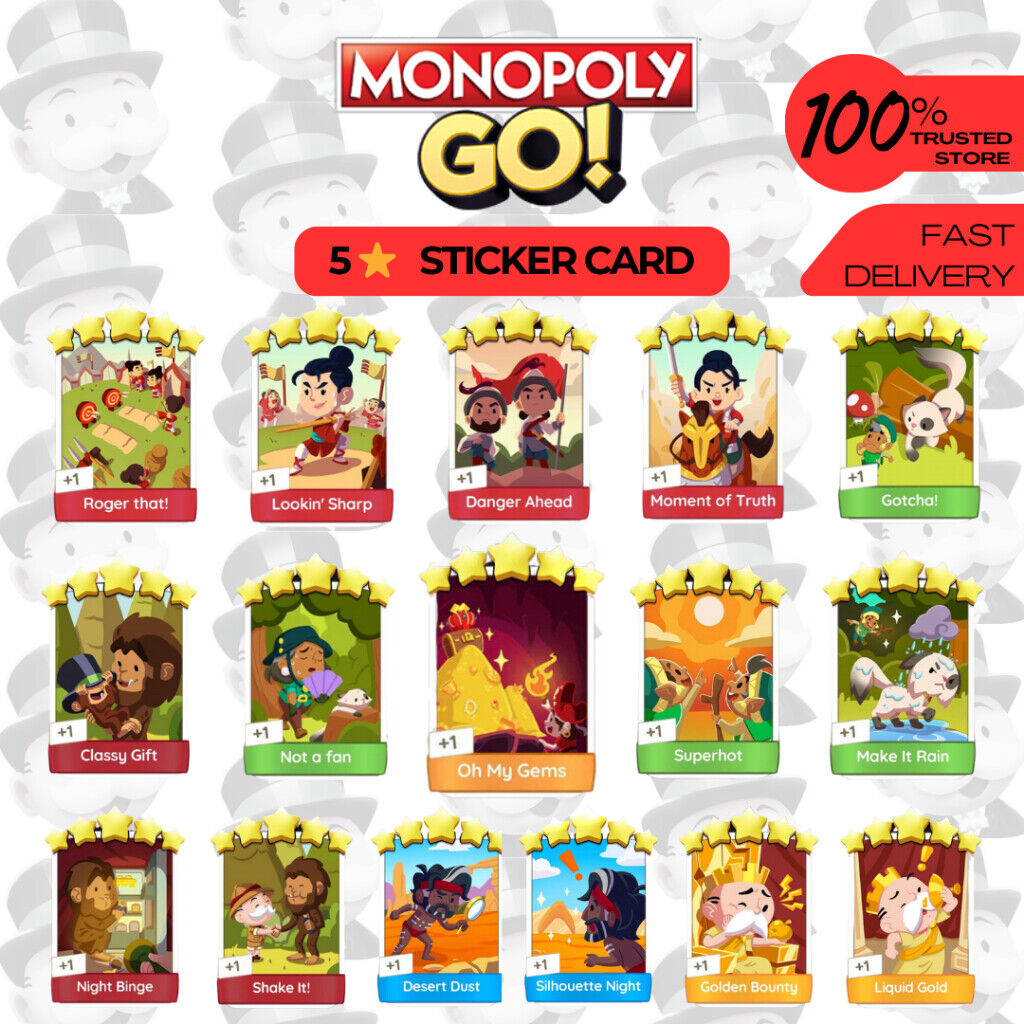 Monopoly GO! Card - Shake it! - Sasquatch - 5 Star Fast Delivery