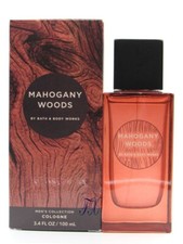 BATH  BODY WORKS MAHOGANY WOODS MEN'S COLOGNE SPRAY 3.4 FL OZ NEW IN BOX 