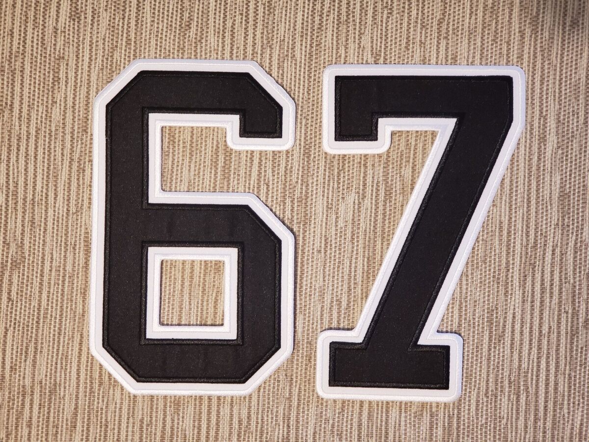 Large Jersey Number Patches