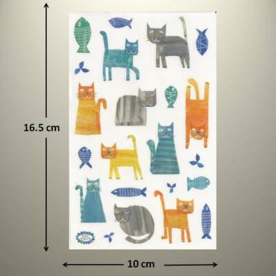 Mrs Grossman's Sticker - COLLAGED CATS, FISH - Up to 20% OFF - SEE MY LISTING!!!