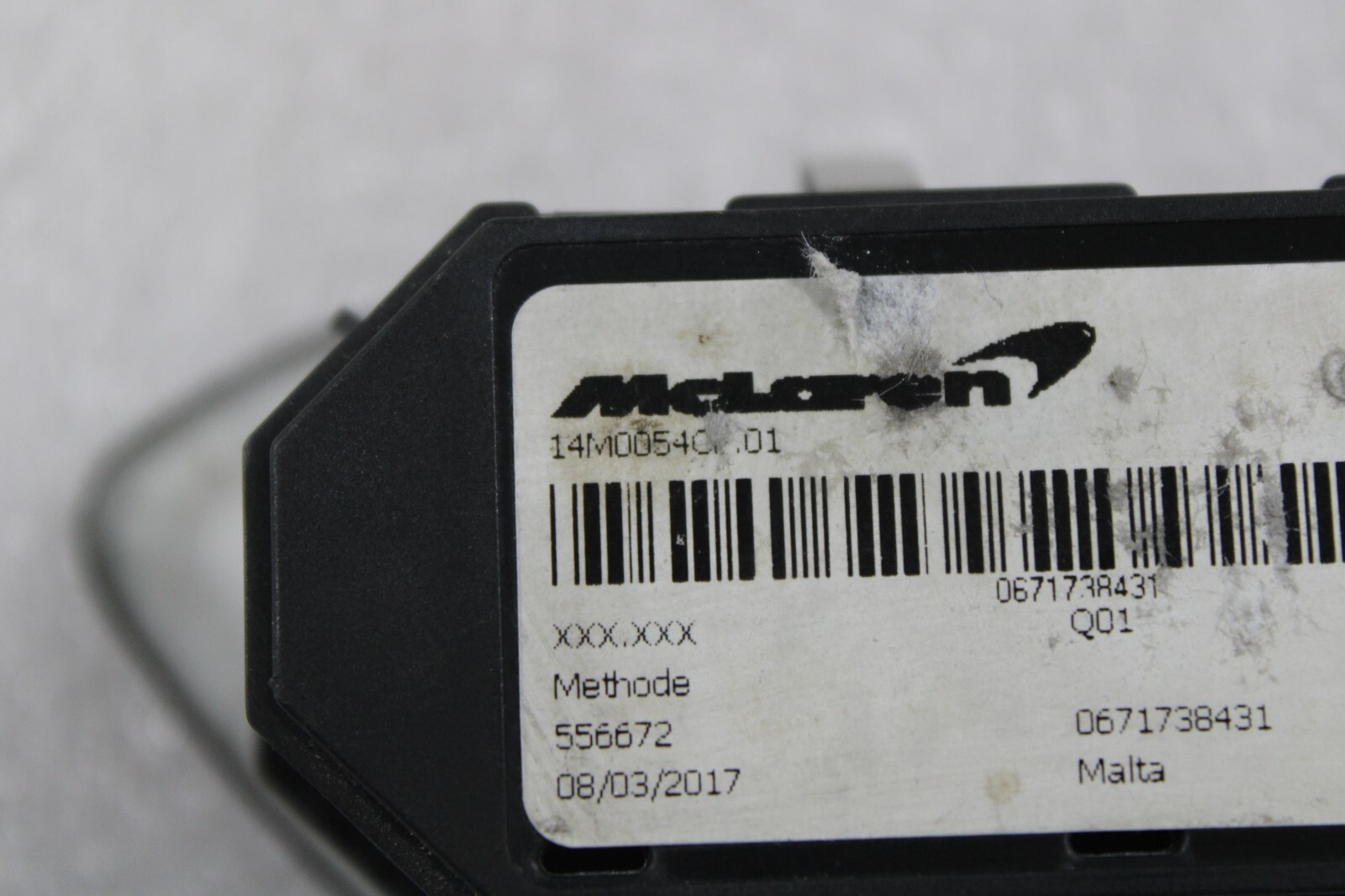 McLaren 720s, Tow Switch, Used, P/N 14M0054CP