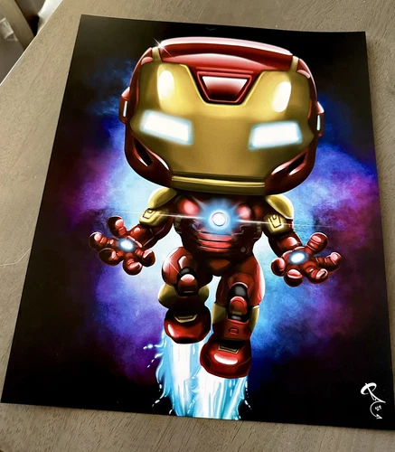 Iron Man Marvel funko Style print (revamped)