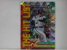 2022 Panini Donruss - The Hit List Silver /349 Freddie Freeman Braves #THL-7