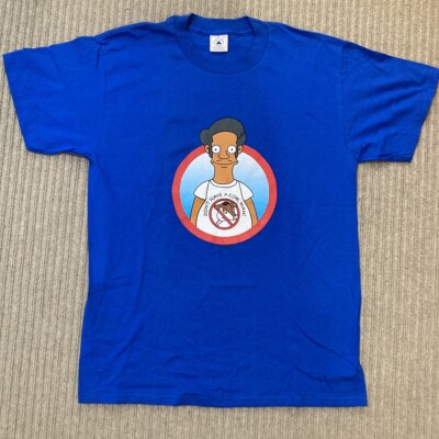 Vintage The Simpsons Men s Shirt Medium Apu Don t Have A Cow Man 2003 Fox TV