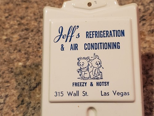 Vintage Las Vegas Jeff's Refrigeration And Air Conditioning Thermometer (B3) - Picture 10 of 10