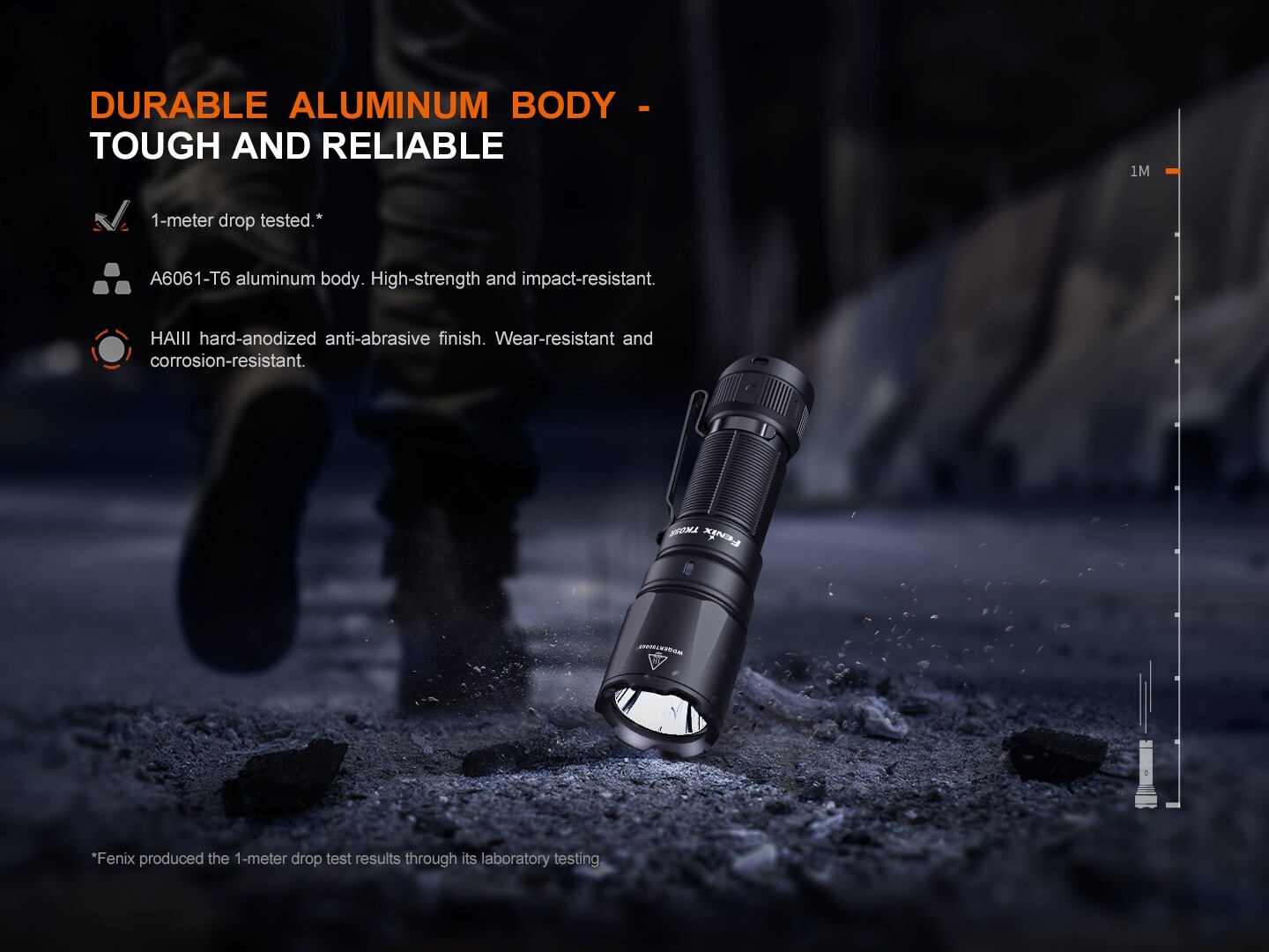 Fenix TK05R Tactical Mini LED Torch - 1000 Lumen Max