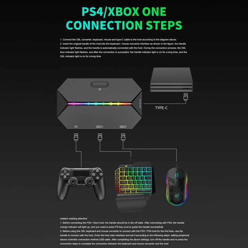 G6L Converter+EinhäNdige Tastatur+Maus+MauspadSet für Switch P6042 eBay