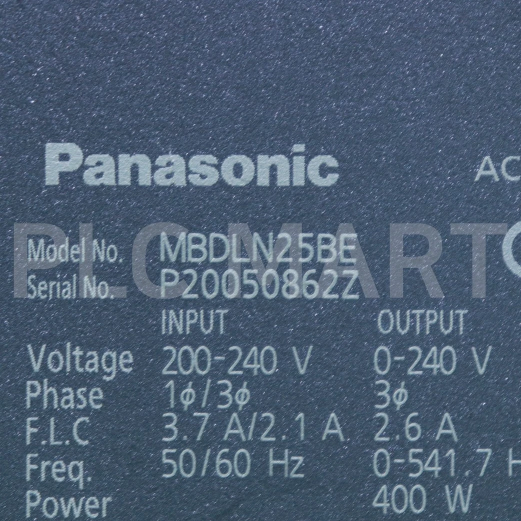 USED) PANASONIC SERVO DRIVE MBDLN25BE Free"" FedEX""  Shipping! | eBay