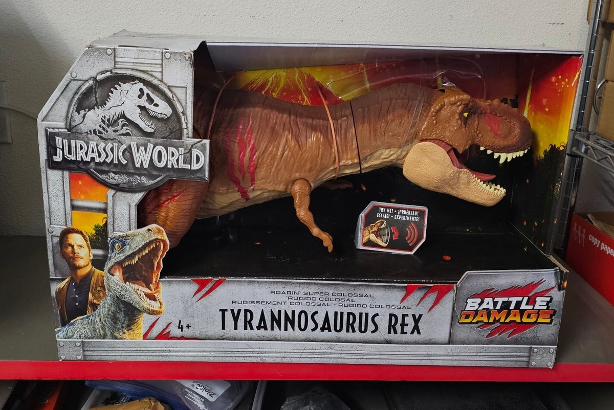 Jurassic World Tyrannosaurus T Rex Battle Damage Roarin