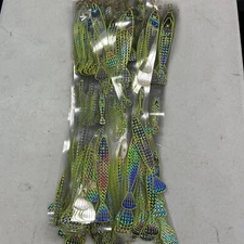 50pc holographic trolling Fish tape 20” L  X  1.5” W Grommet “Save”