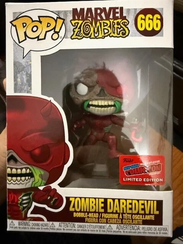 Funko Pop! Marvel Zombie Daredevil #666 NYCC 2020 CON STICKER Exclusive