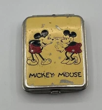 Rare Vintage Compact Walt Disney Micky & Minnie