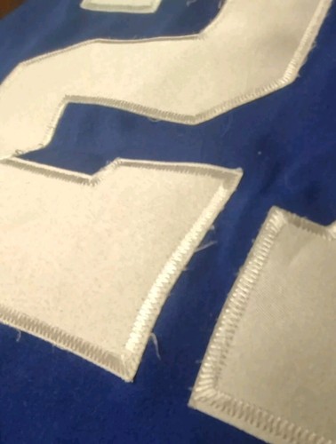 New York Giants Stevie Brown SHIRT Jersey L/XL Stitch Blue UNOFFICIAL - Picture 4 of 10