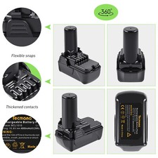 4.0AH 10.8V/12V Li-ion Battery for Hitachi BCL1015 BCL1030 329369 329370 329371