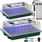 Seed Starter Tray with Grow Light, 2 Packs 80 Cells Seed Starting Kit Seedling S