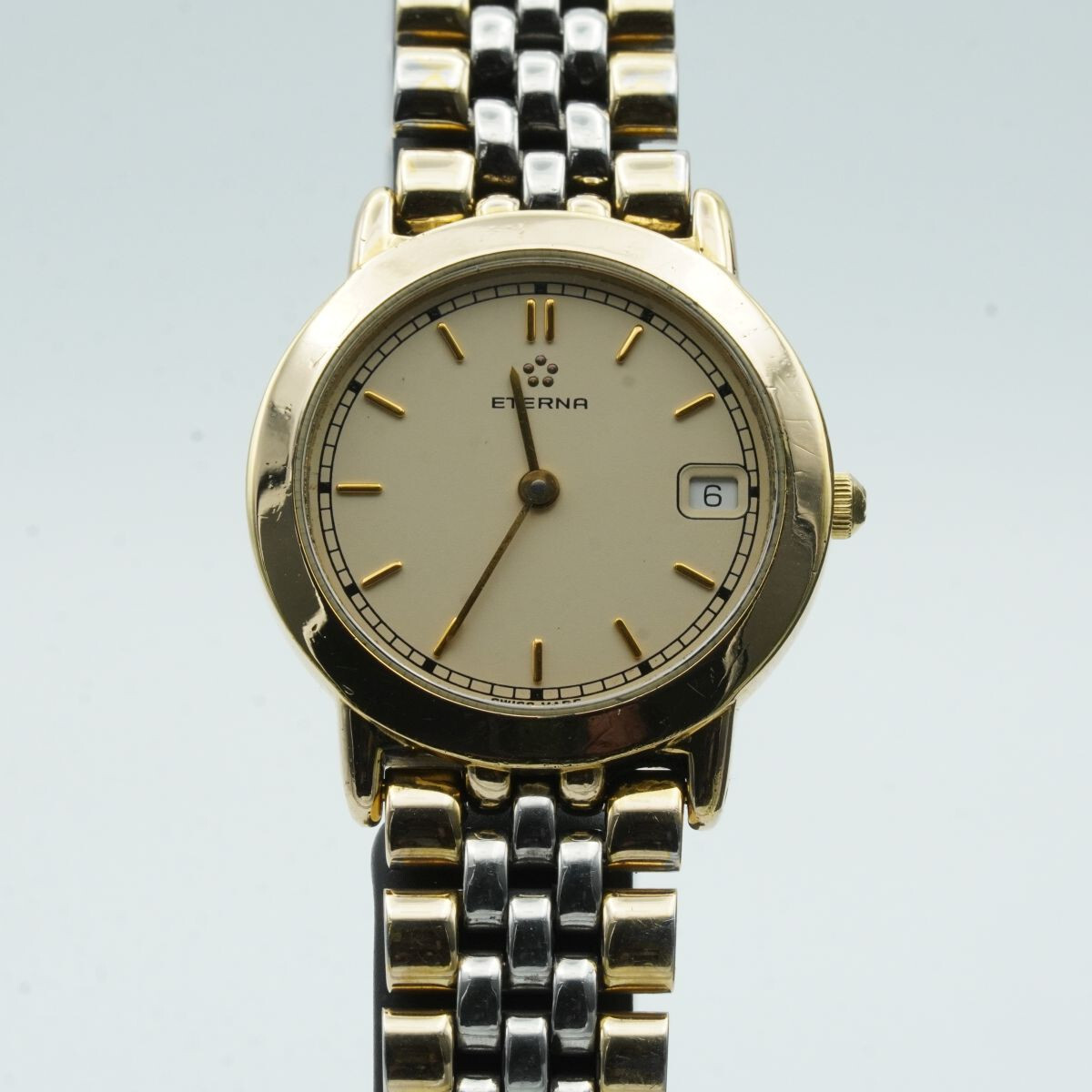 Eternal Gold Silver Eternal Damenuhr ETERNA DAMEN UHR STAHL