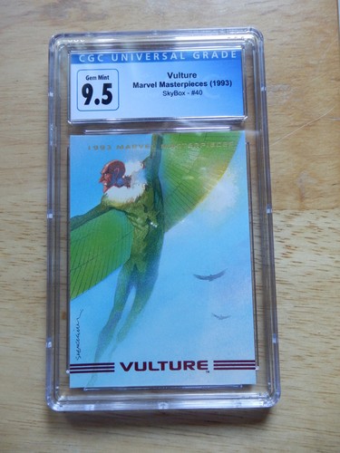 VULTURE MARVEL MASTERPIECES (1993) SKYBOX #40 CGC GRADED 9.5 GEM MINT