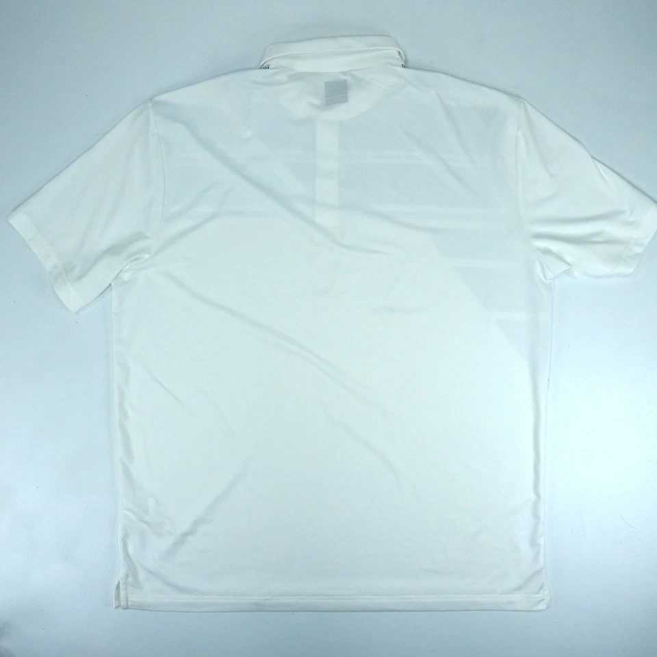 Camisa Polo Callaway Opti Dri Para Hombre XXL Azul Blanco Rendimiento Geométrico Elastizada Foto 4 de 4