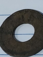 OLD TRADE TOKEN # 13549 GOOD FOR 5 CENTS IN TRADE TOKEN!