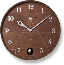 Lemnos PACE LC11-09 BW Analog Cuckoo Wall Clock Brown New from Japan