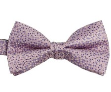 The Men's Store L56052 Mens Pink Dotted Silk Pre Tied Bowtie One Size