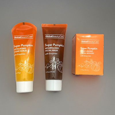 Super Pumpkin Exfoliating, Resurfacing Mask, Moisturizing Mousse w Enzymes rare