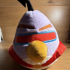 Angry Birds Space Chuck Bird Plush Toy Purple Bird Red Cape Rovio 2012 MPN 90097